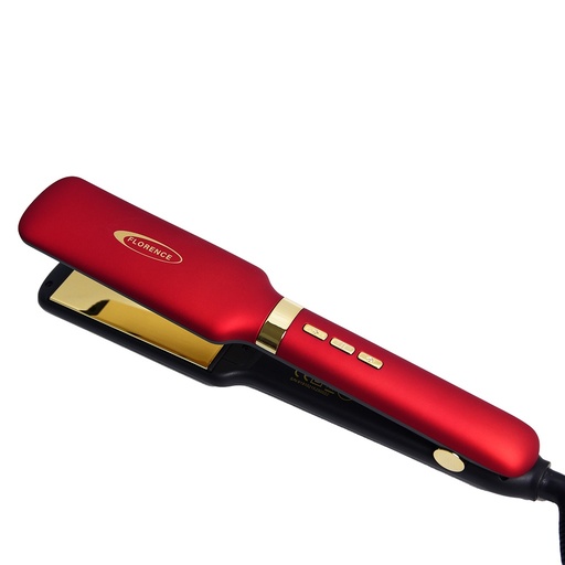 [HK397-GO-Rouge] Plaque Cheveux FLORENCE HK397 - 900°F - 50W - Rouge